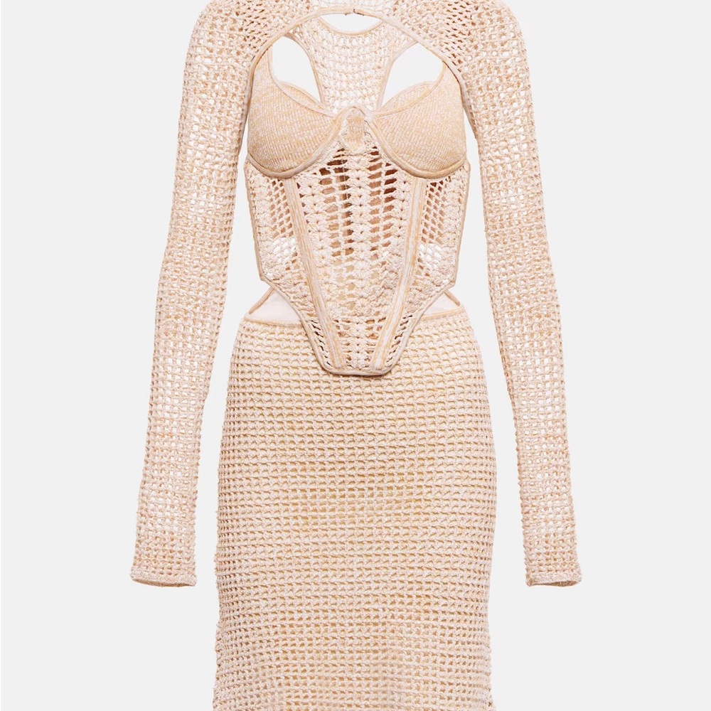 Dion lee crochet corset dress